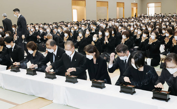 告別式の様子
